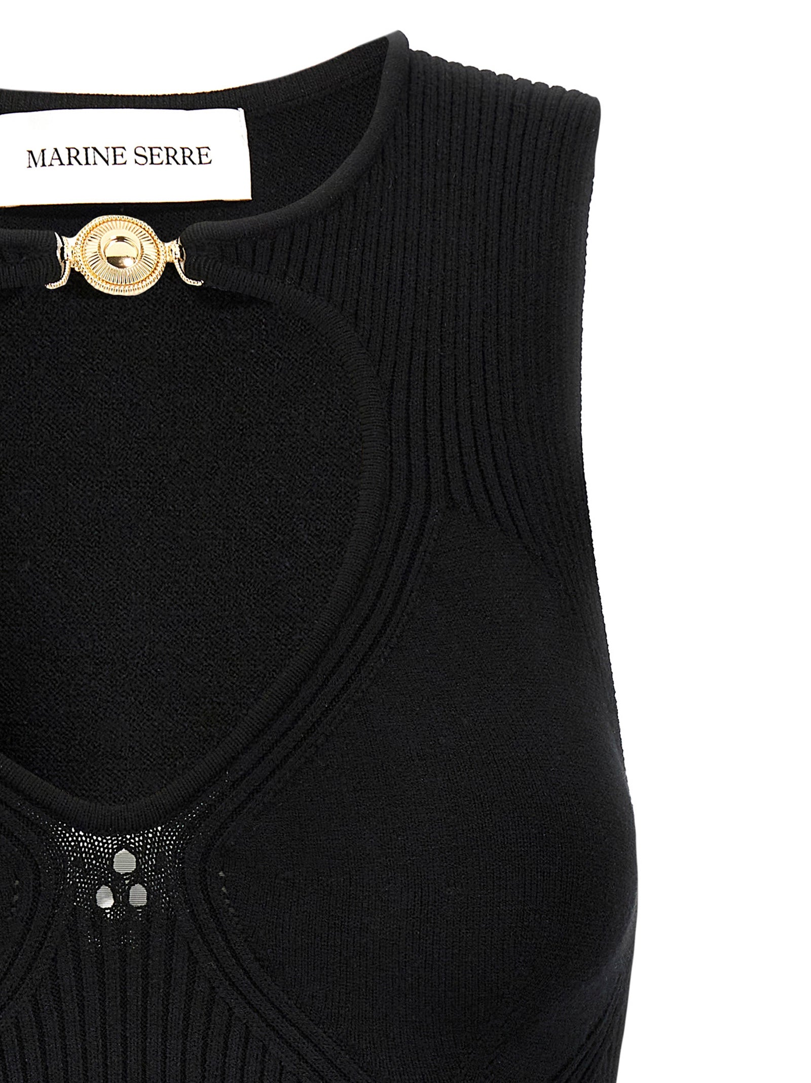 Black Viscose Tank Tops