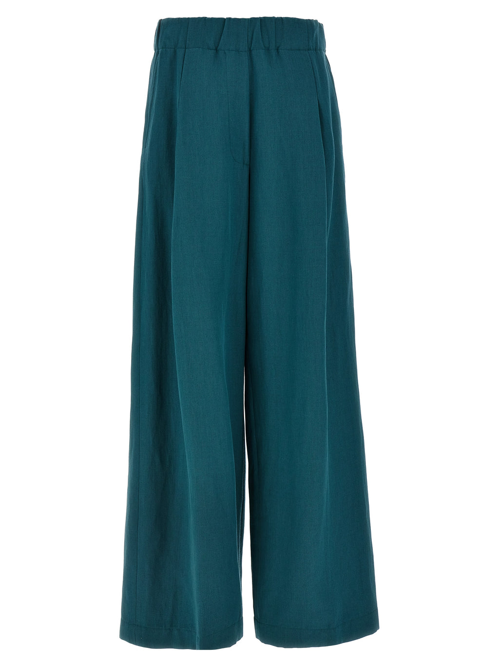 Bicolor Wool Casual Pants