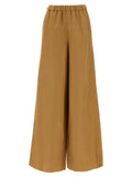 Brown Flax Casual Pants