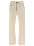 Beige Cotton Jeans Denim