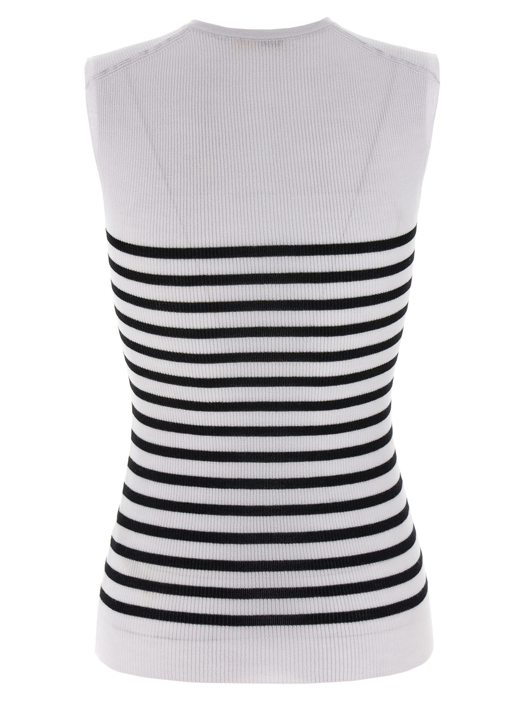 Bicolor Wool Sleeveles T-Shirt