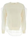 White Wool Cardigan