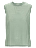Bicolor Cotton Sleeveles T-Shirt