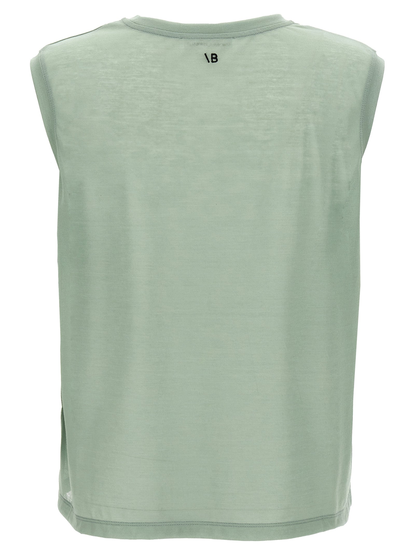 Bicolor Cotton Sleeveles T-Shirt