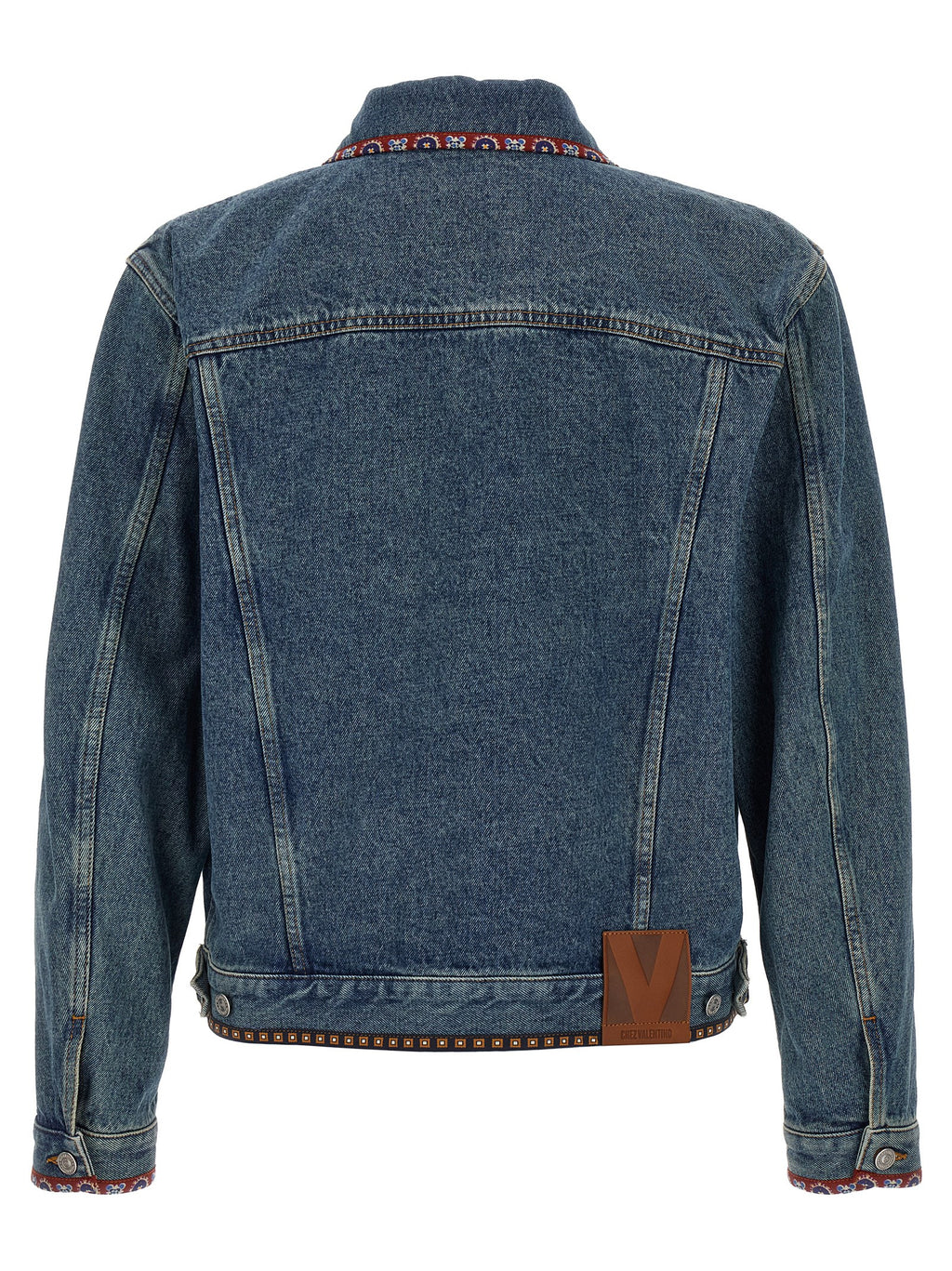 Blue Polyamide Denim Jacket