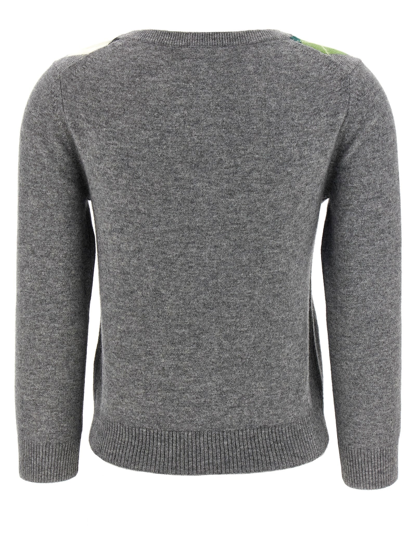 Gray Merino Wool Cardigan