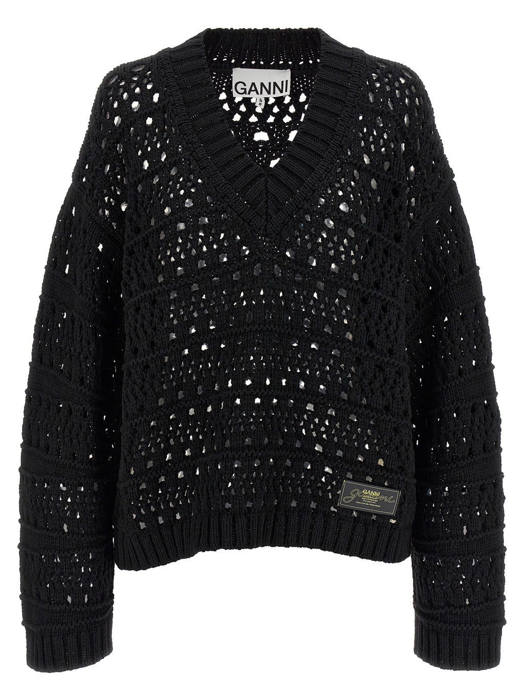 Black Cotton Cardigan