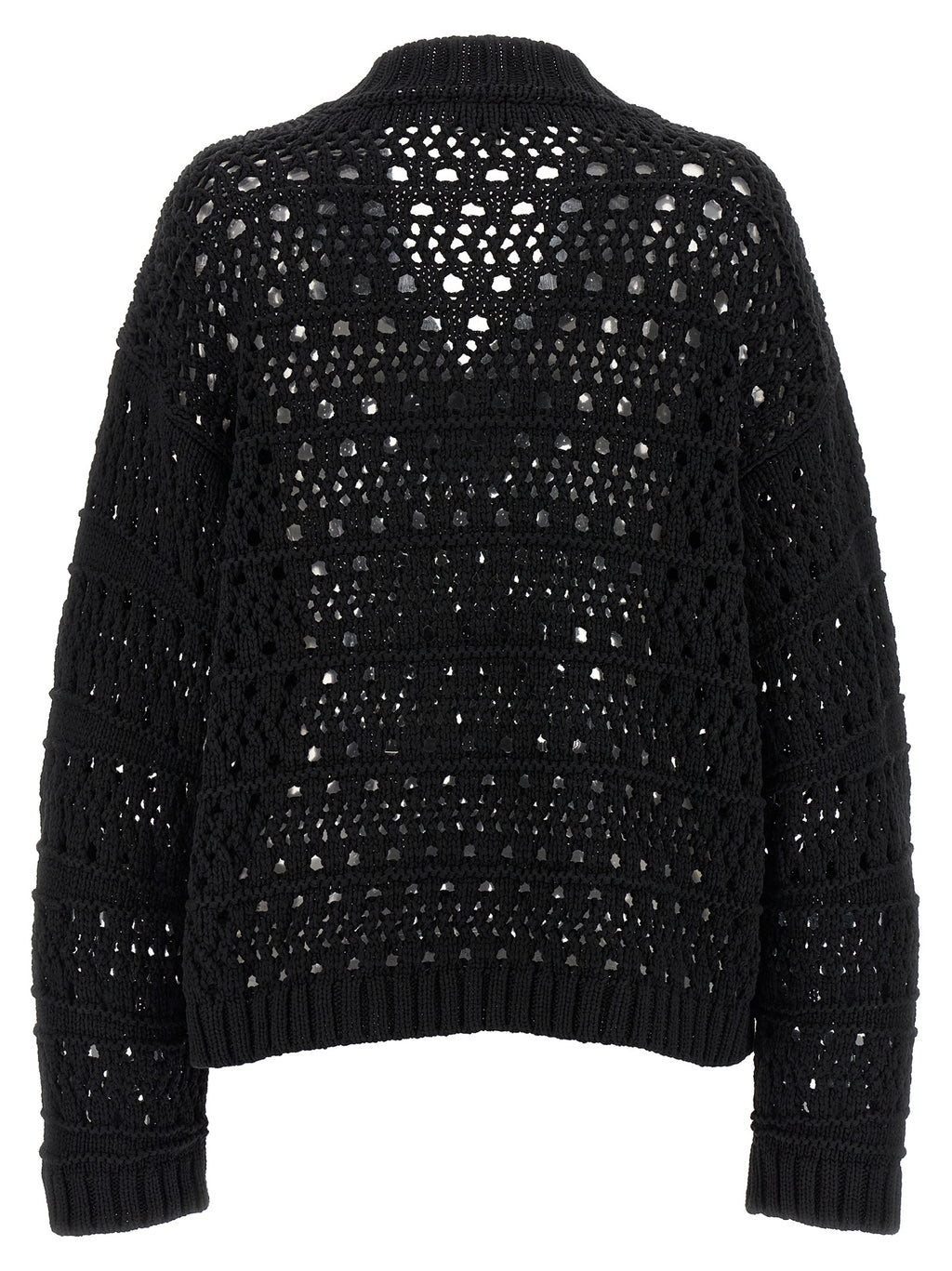 Black Cotton Cardigan