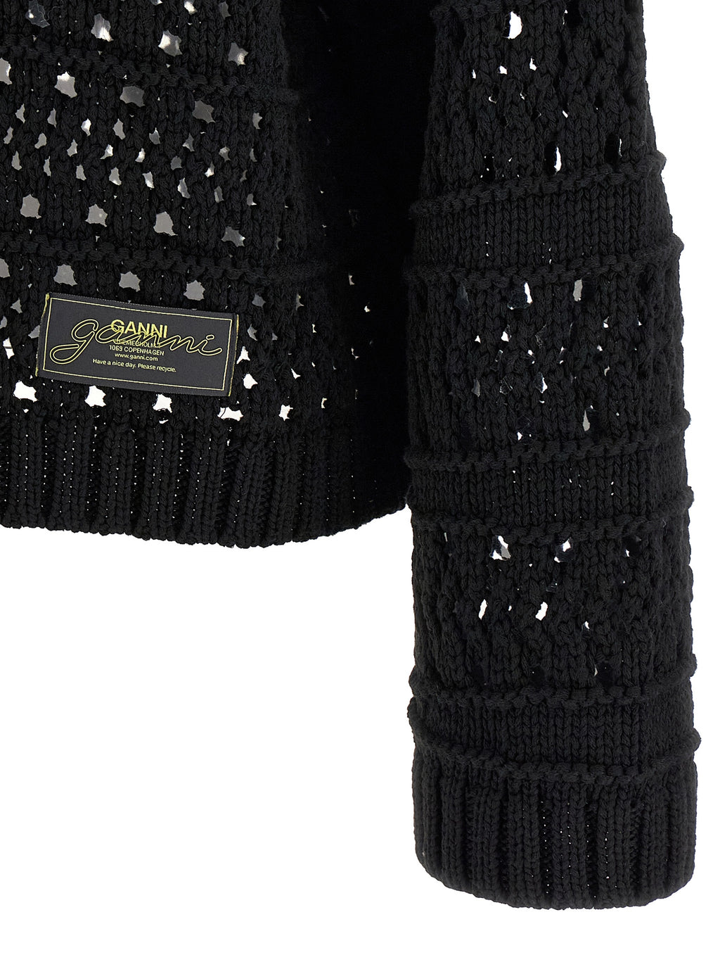 Black Cotton Cardigan