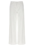 White Cotton High-Waisted Jean