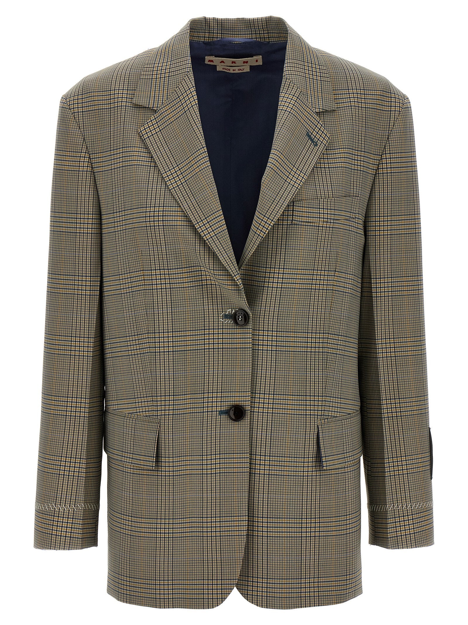 Multicolor Polyester Blazer