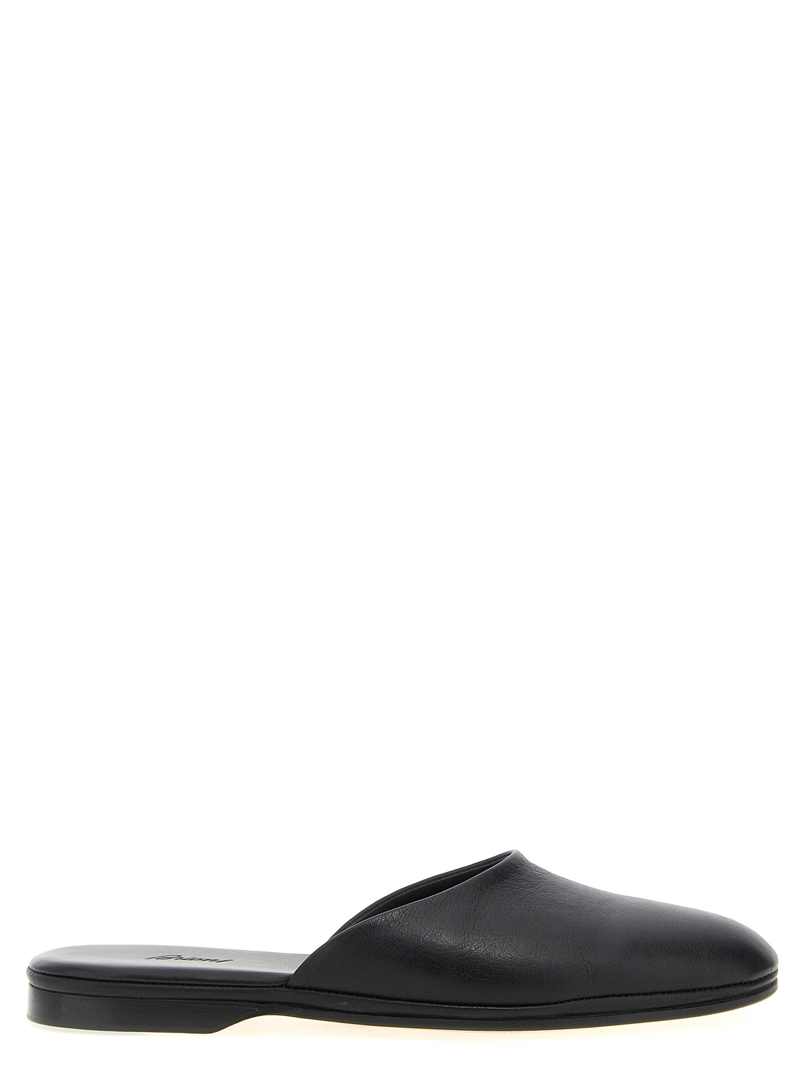 Black Calfskin Mules