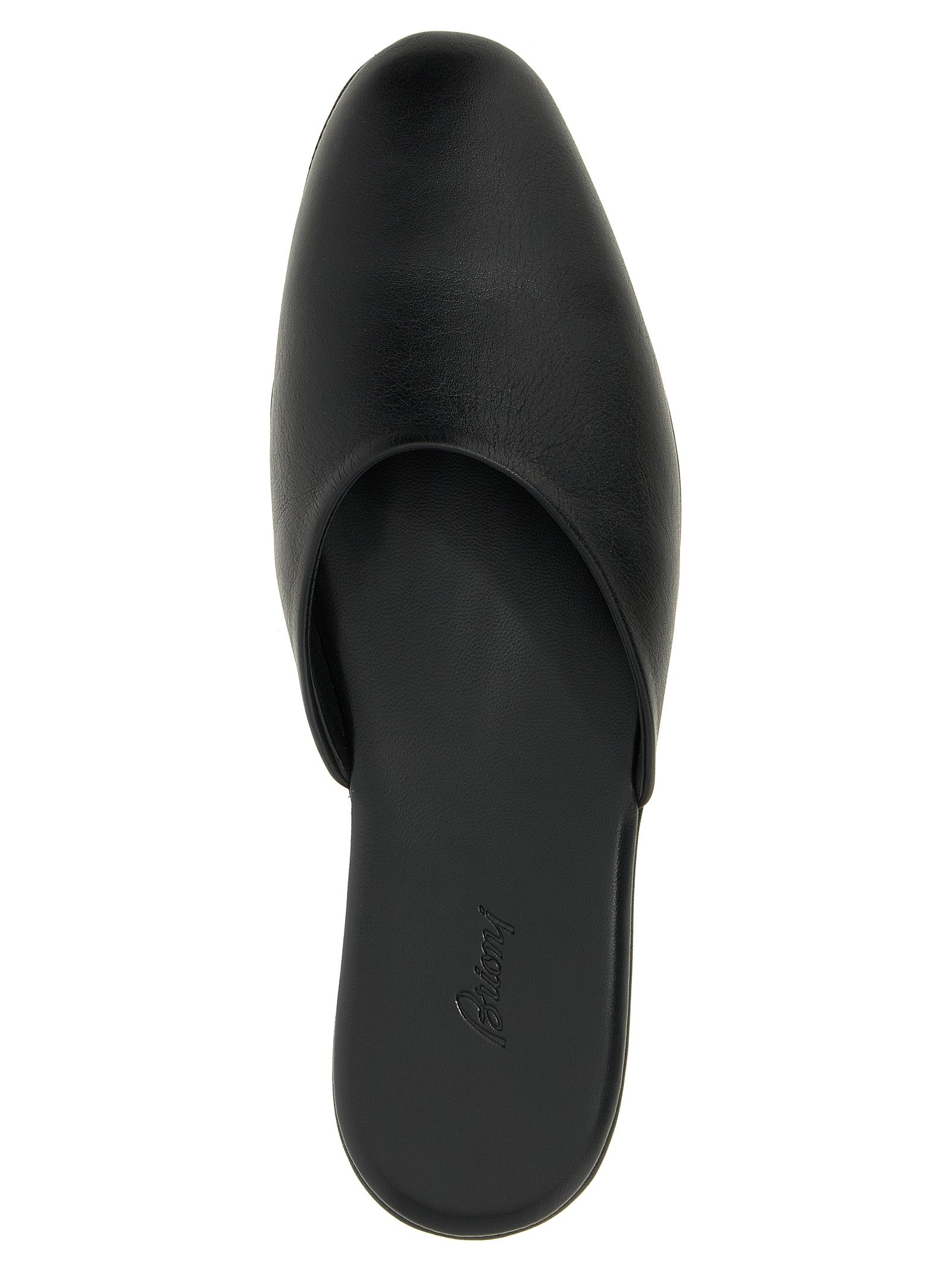 Black Calfskin Mules