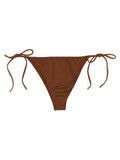 Brown Polyester Bikini
