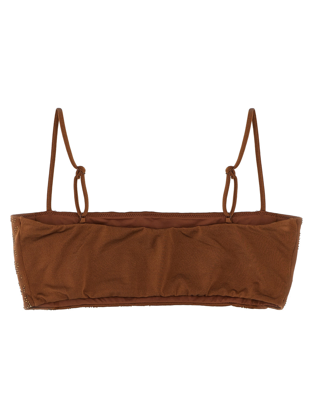 Brown Polyester Bikini