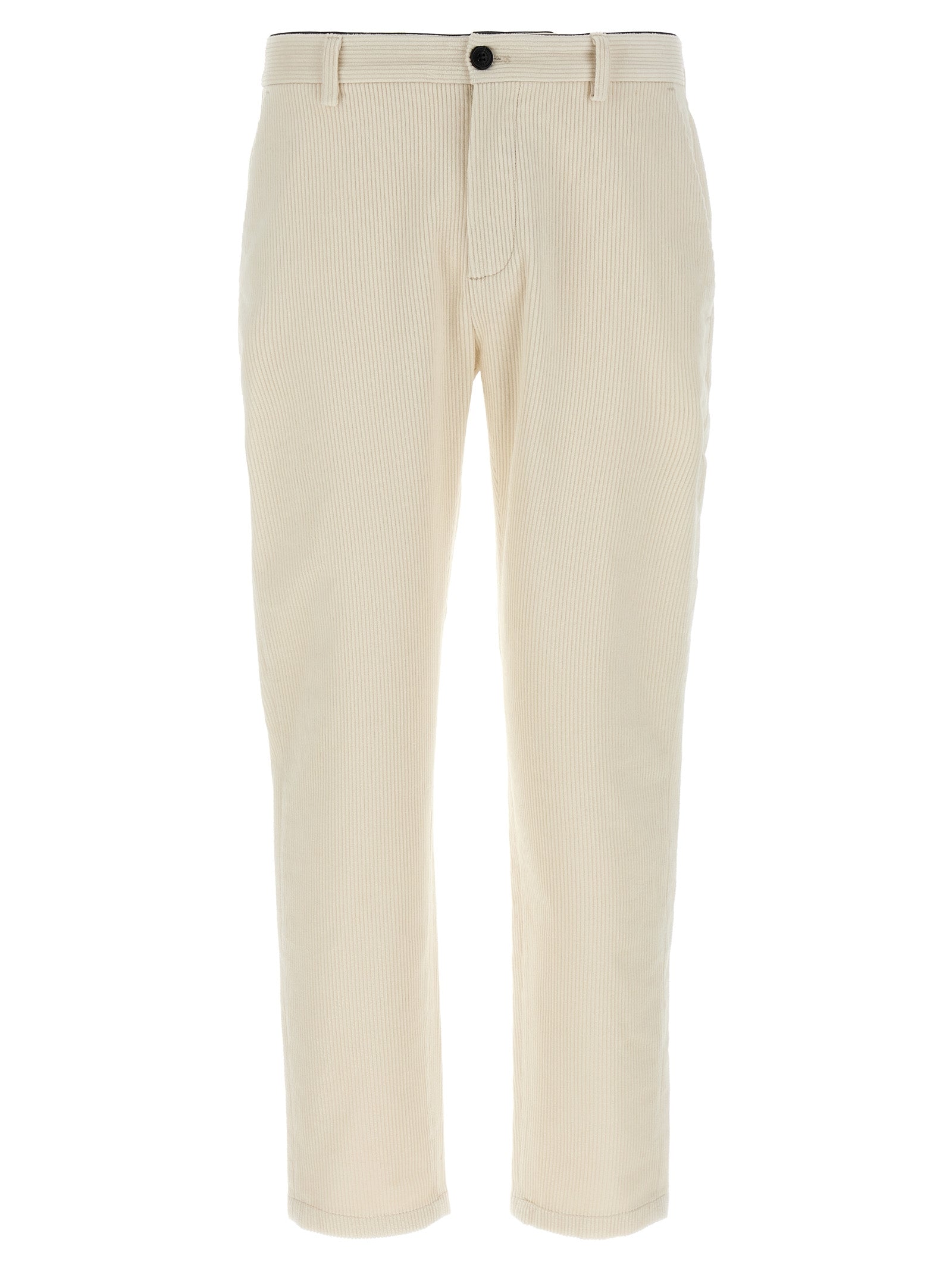 White Cotton Chino Pants
