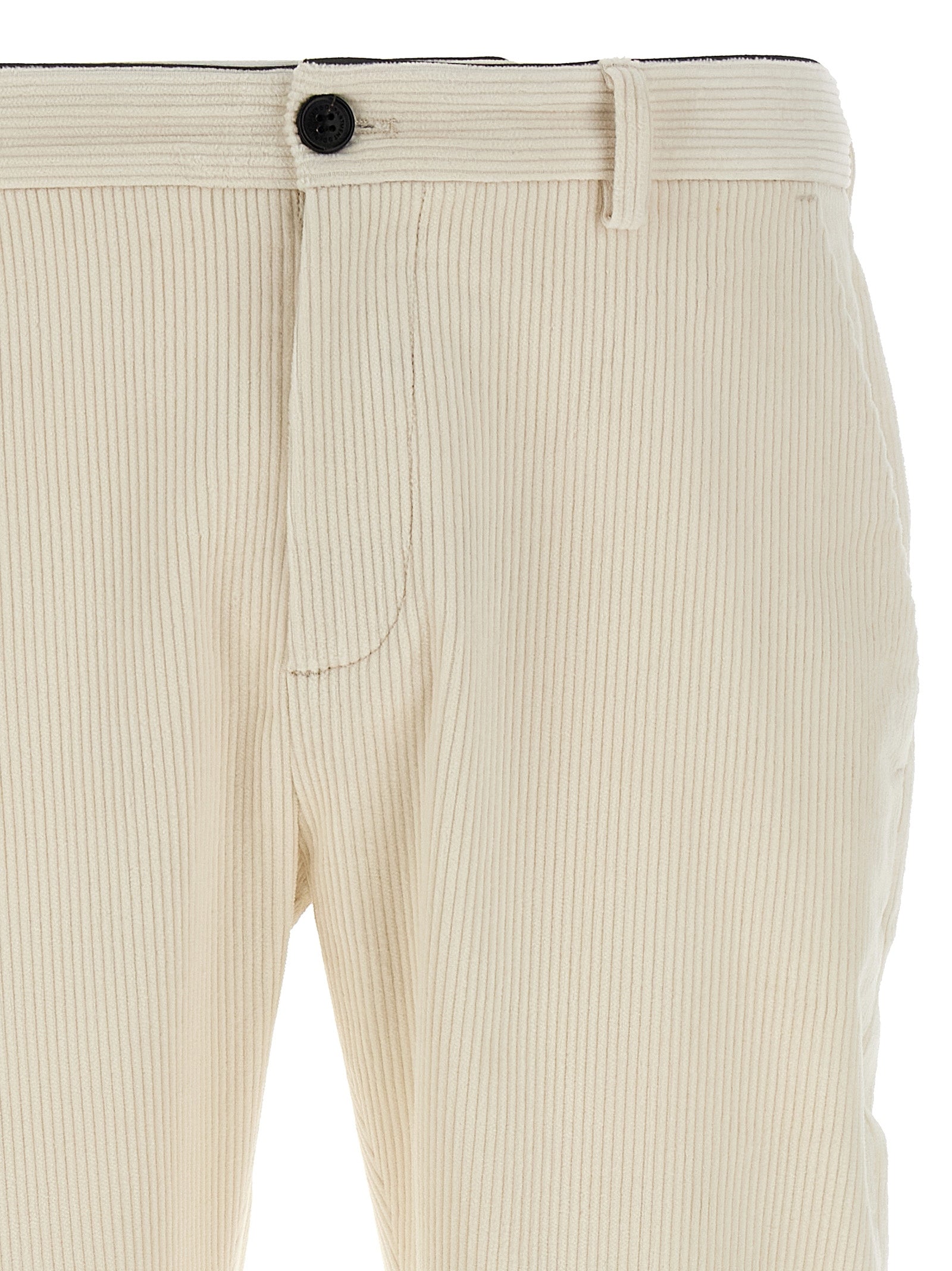 White Cotton Chino Pants