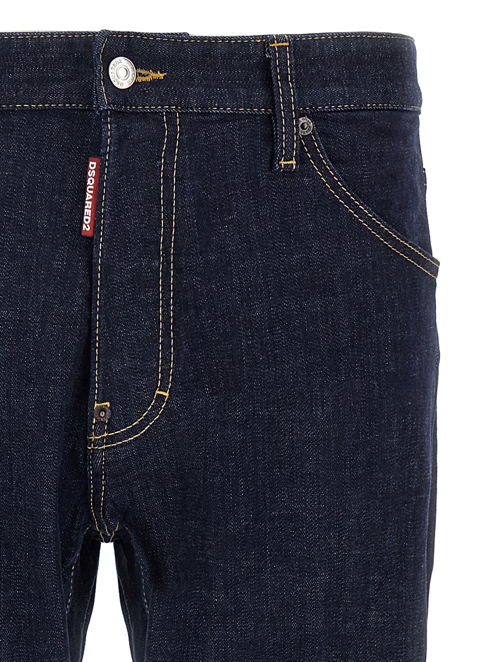 Blue Cotton Slim Fit Jeans