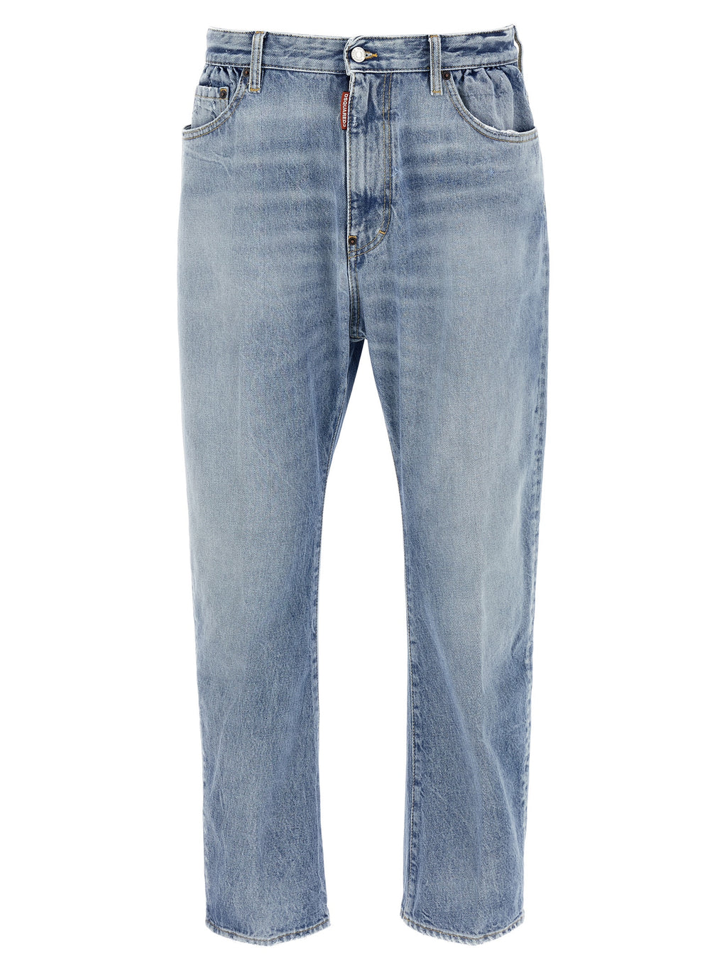 Blue Cotton Relaxed Fit Jeans
