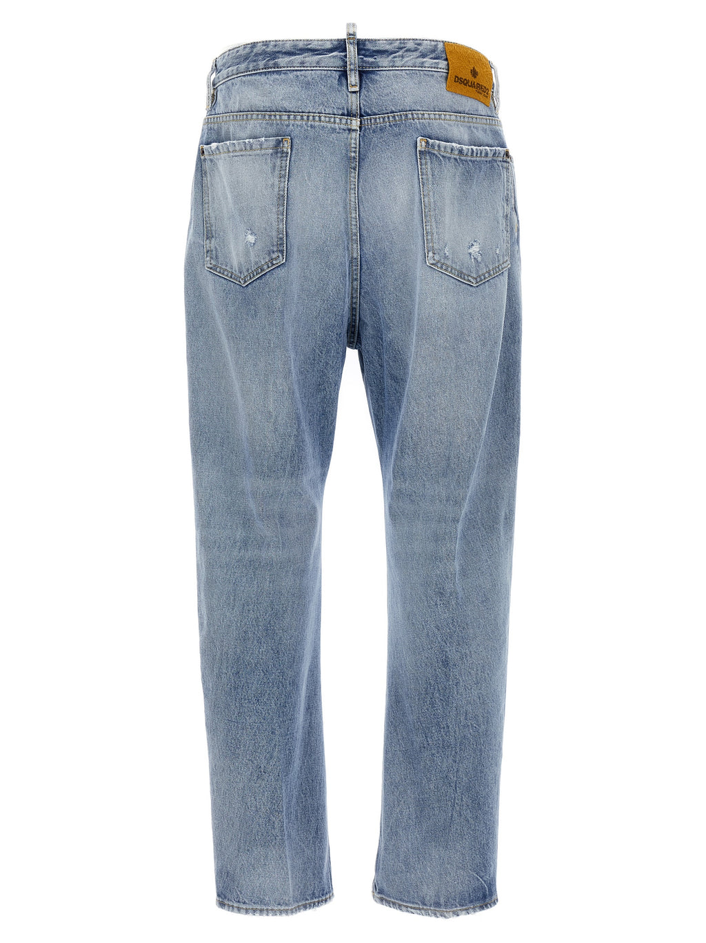 Blue Cotton Relaxed Fit Jeans