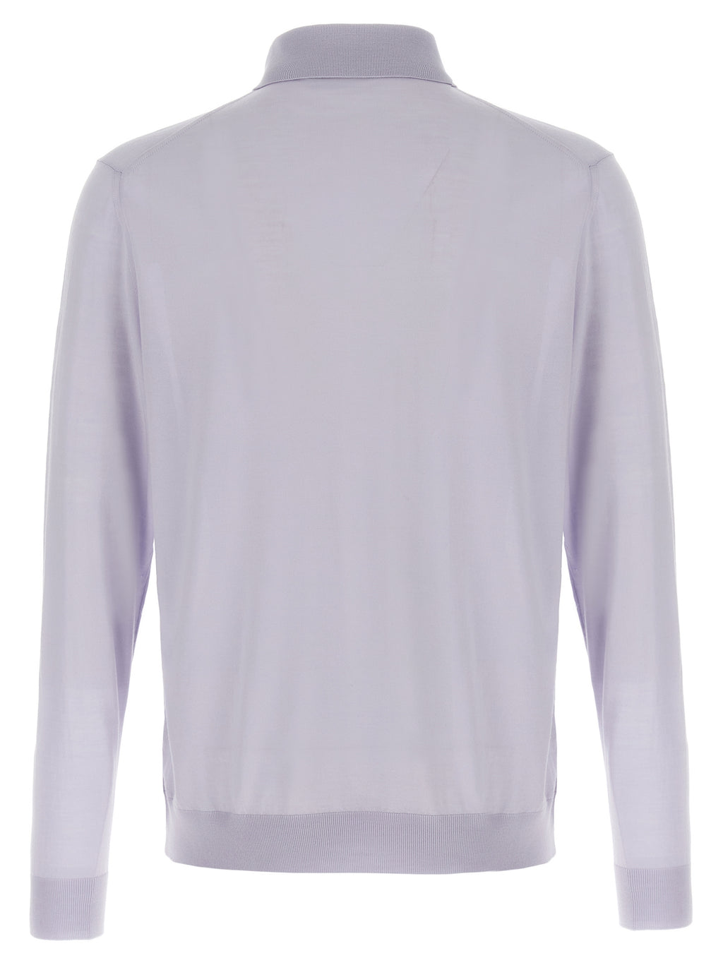Blue Wool Polo Shirt