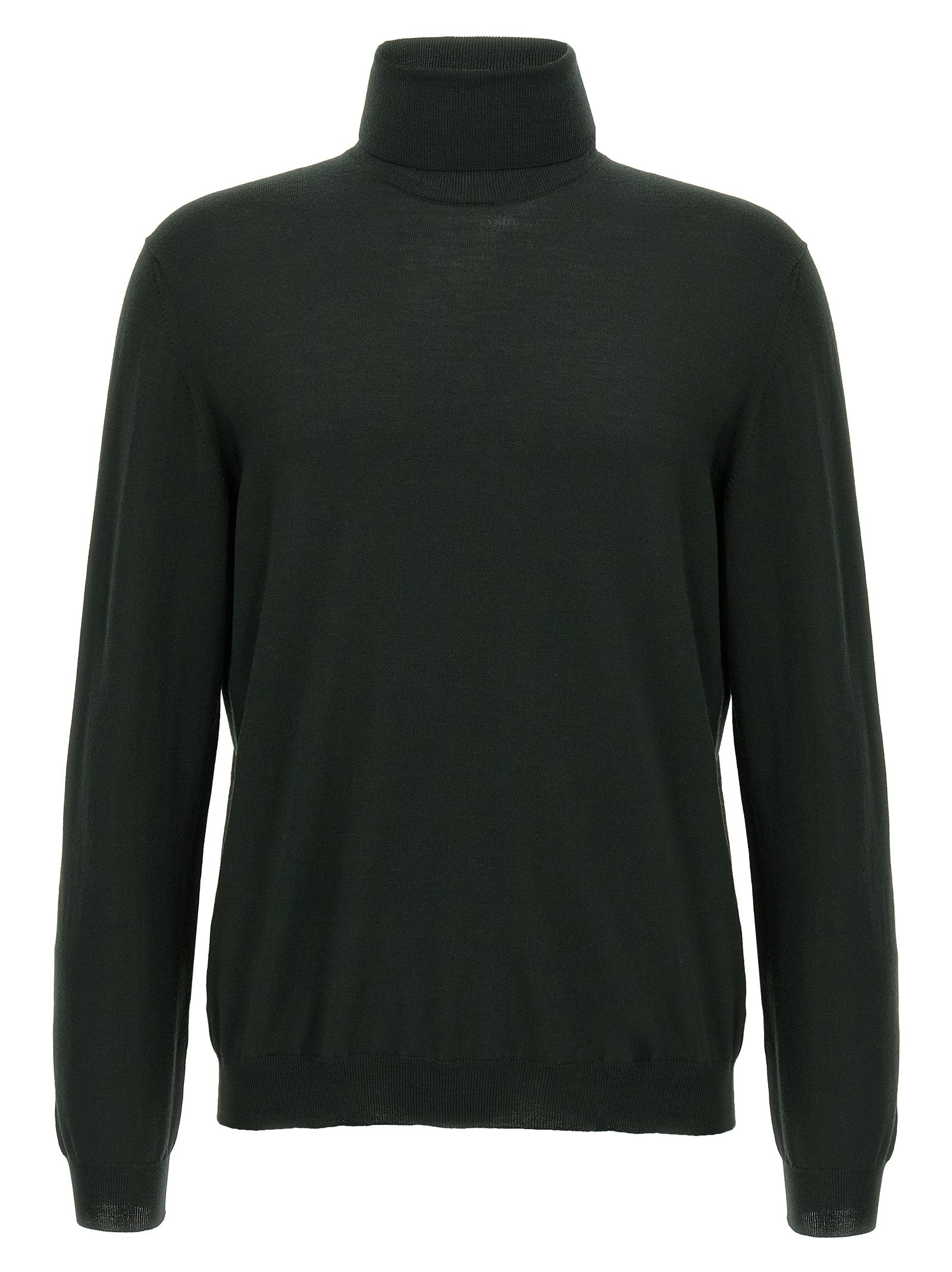 Bicolor Virgin Wool Cardigan