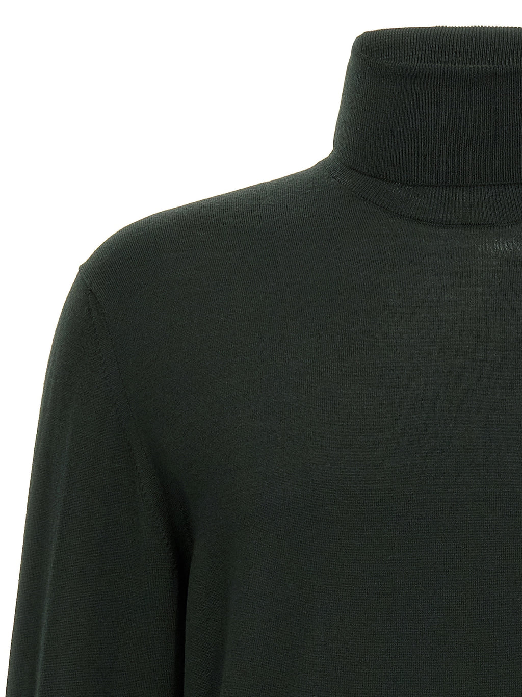 Bicolor Virgin Wool Cardigan