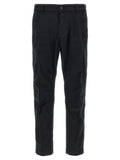 Black Cotton Chino Pants