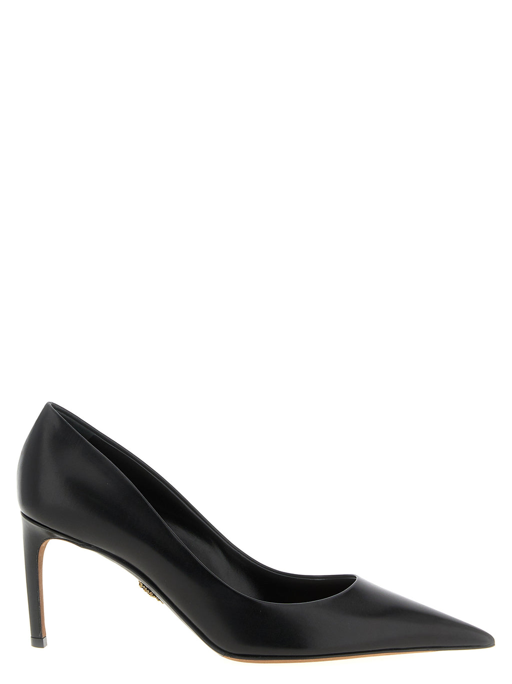 Black Calfskin High Heel Pumps