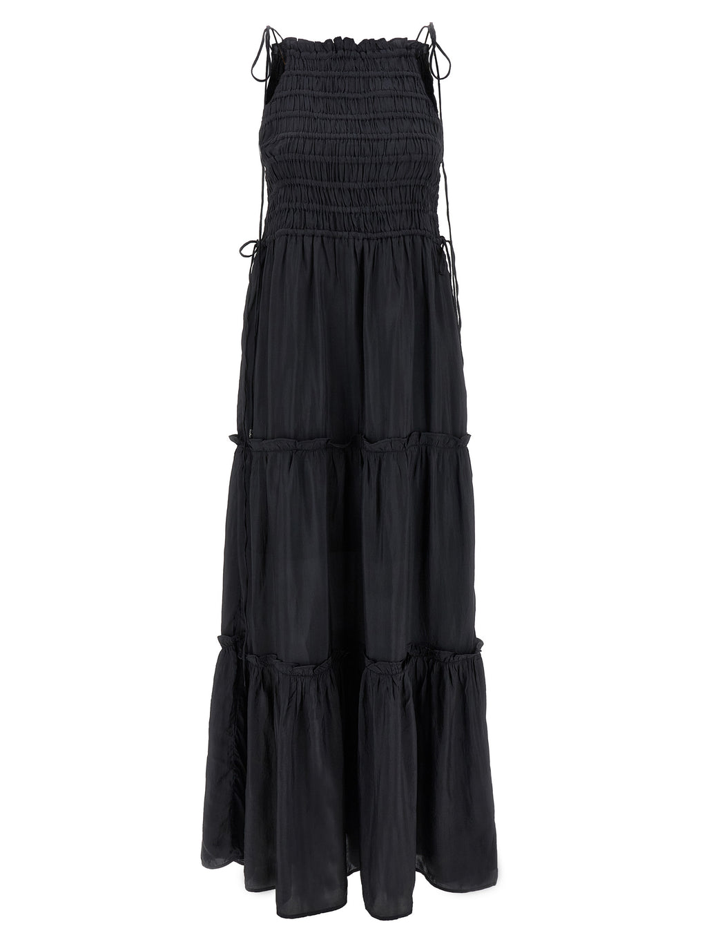 Gray Viscose Long Dress