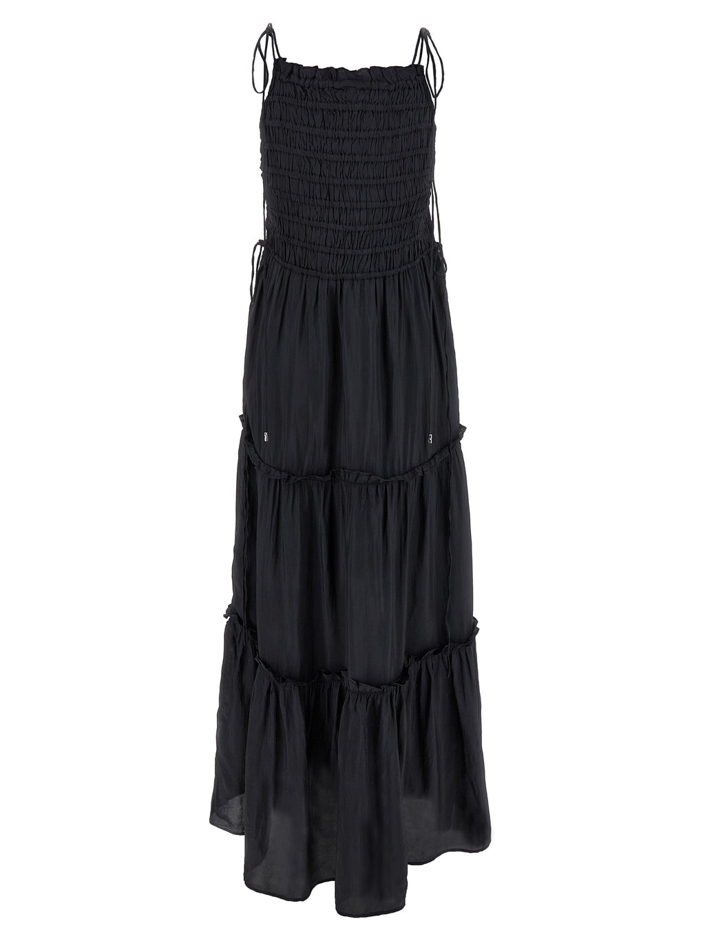 Gray Viscose Long Dress