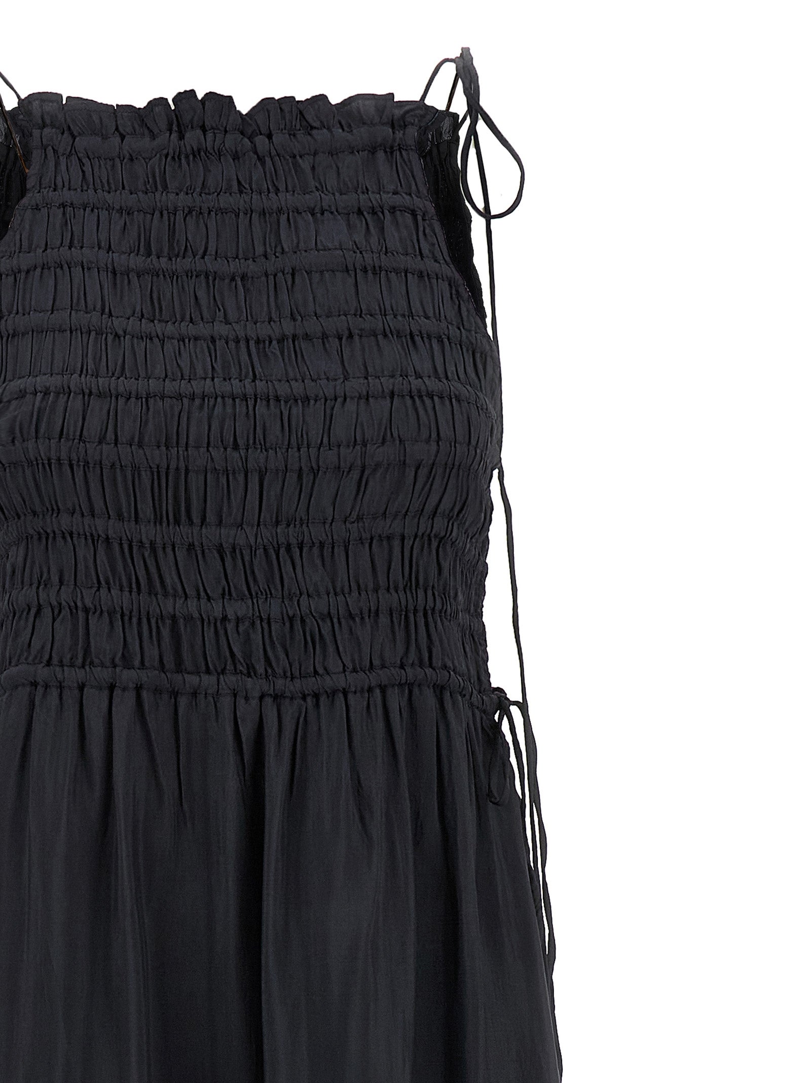 Gray Viscose Long Dress