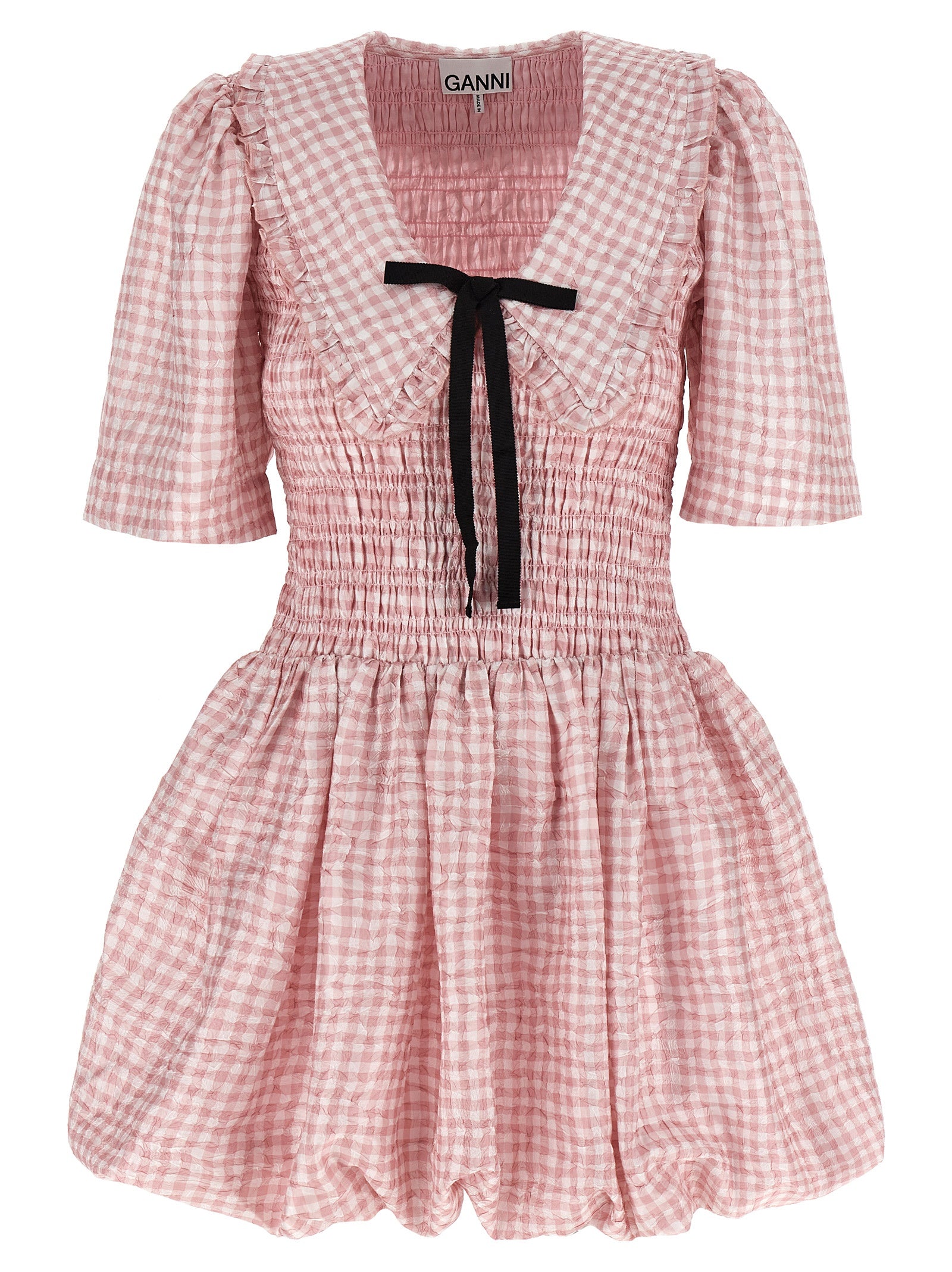 Multicolor Polyester Short Dress