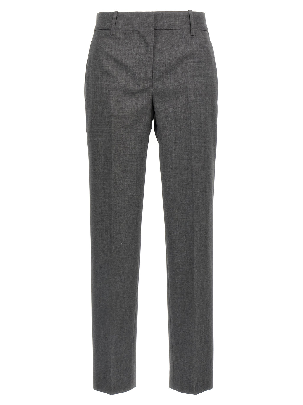Gray Virgin Wool Dress Pants