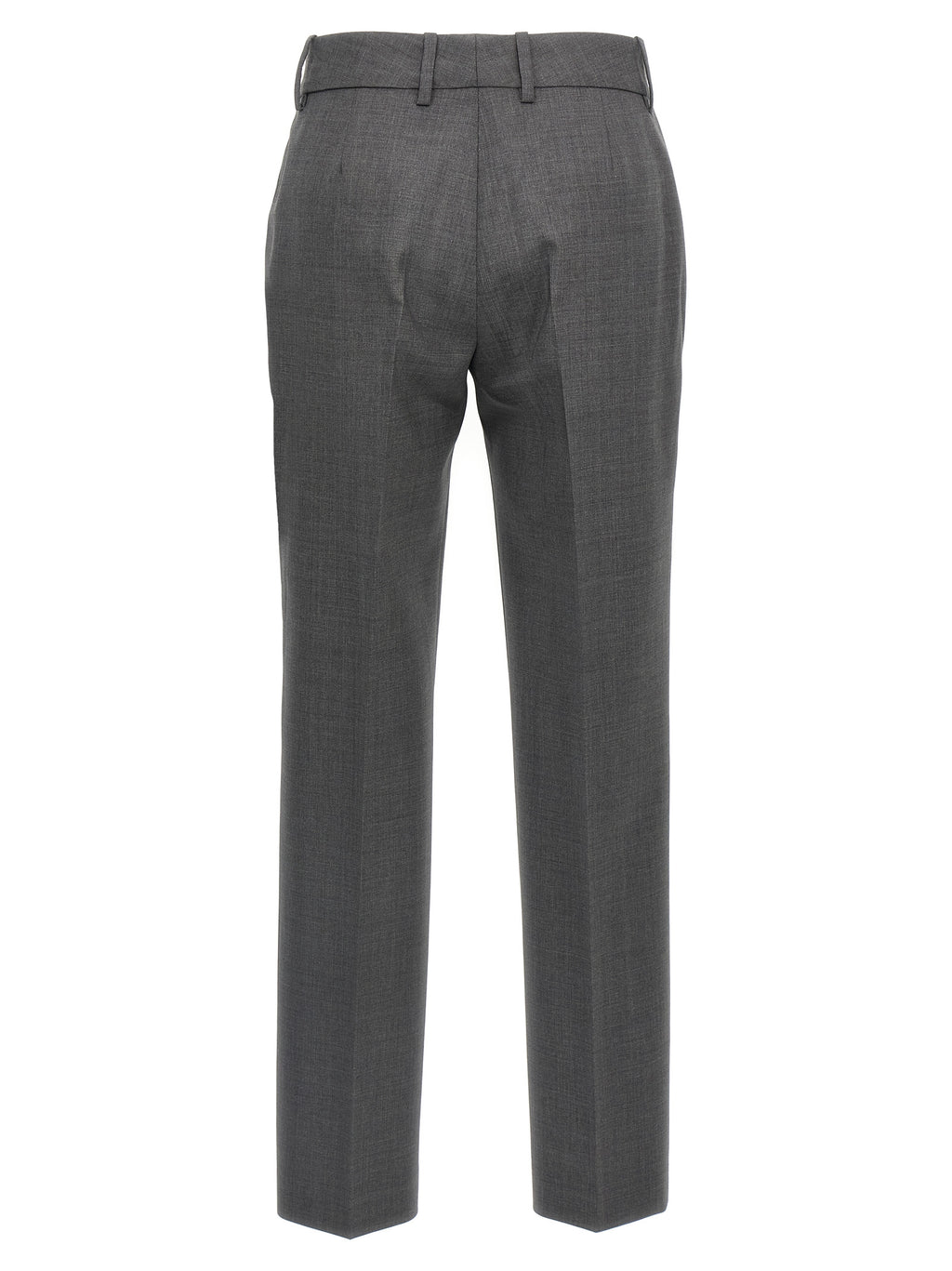Gray Virgin Wool Dress Pants