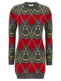 Multicolor Wool Short Dress