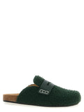 Bicolor Virgin Wool Slip-On Loafers