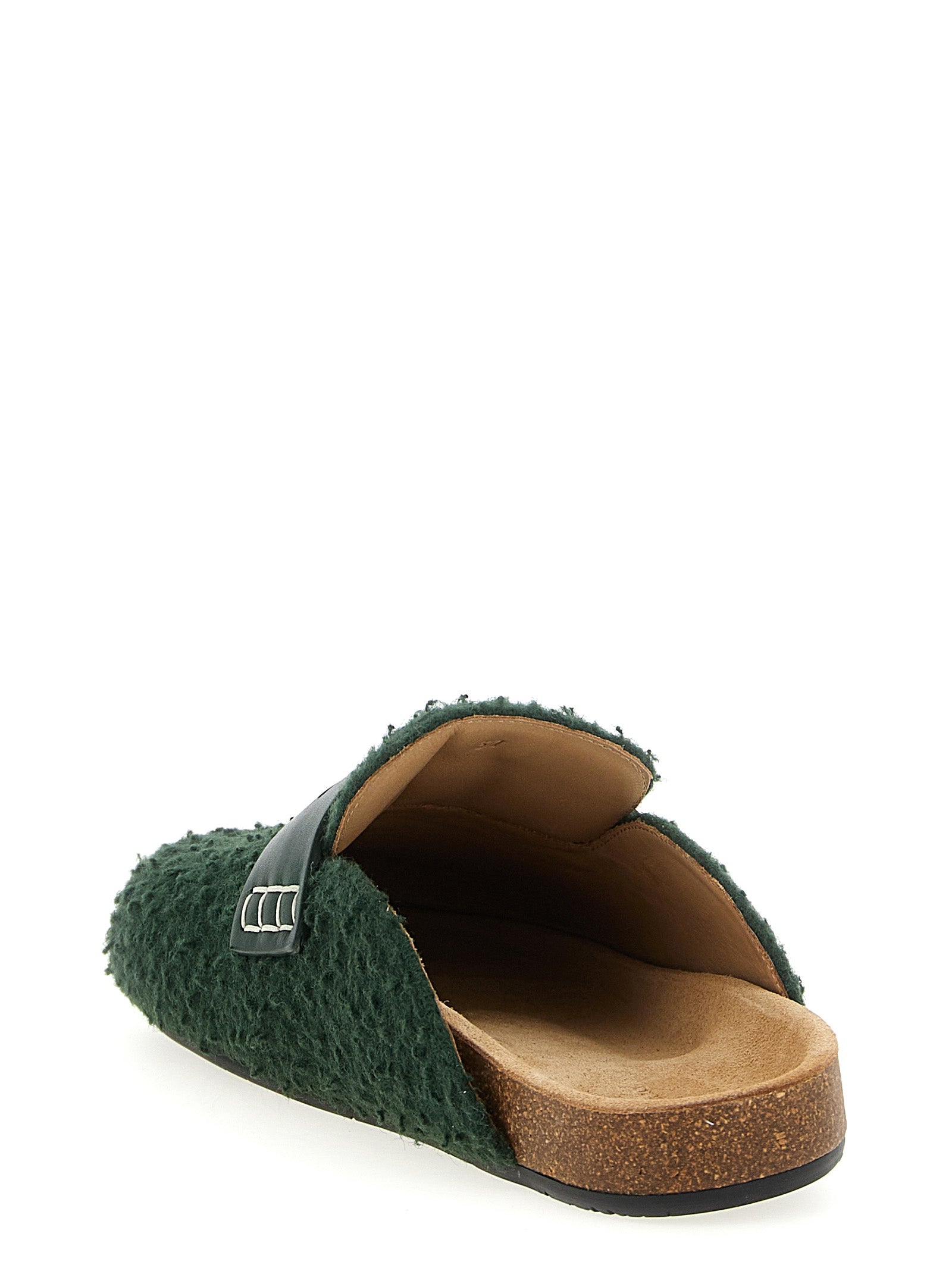 Bicolor Virgin Wool Slip-On Loafers