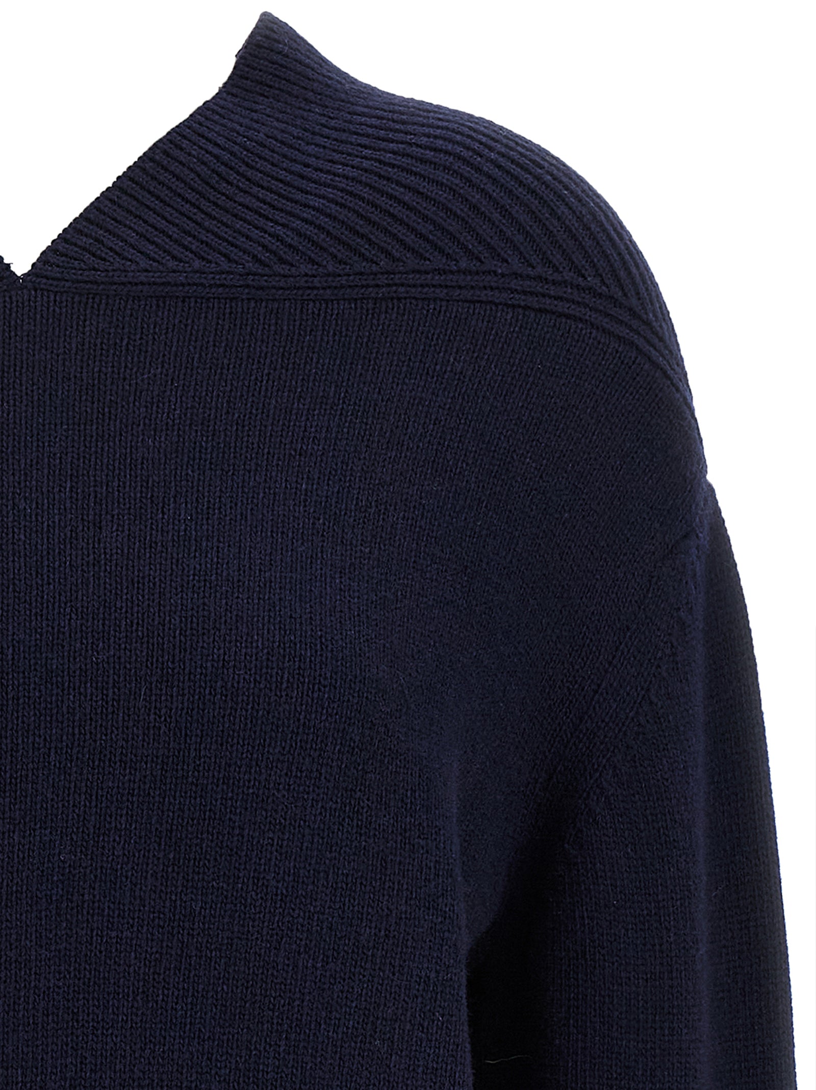 Blue Wool Cardigan