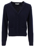 Blue Wool Cardigan