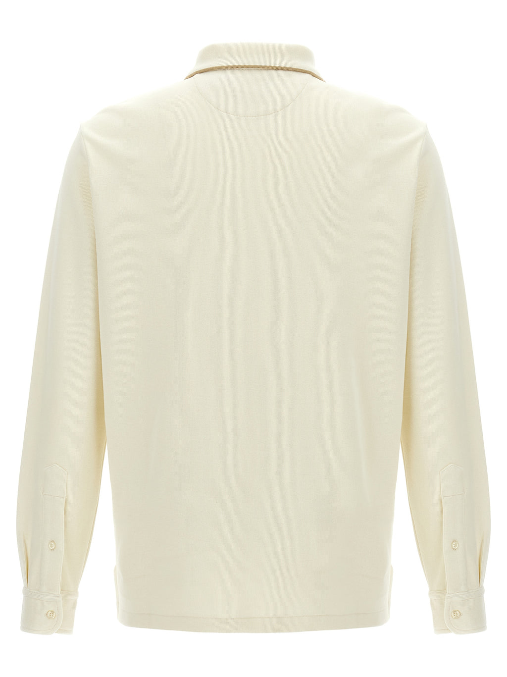 Beige Cotton Polo Shirt
