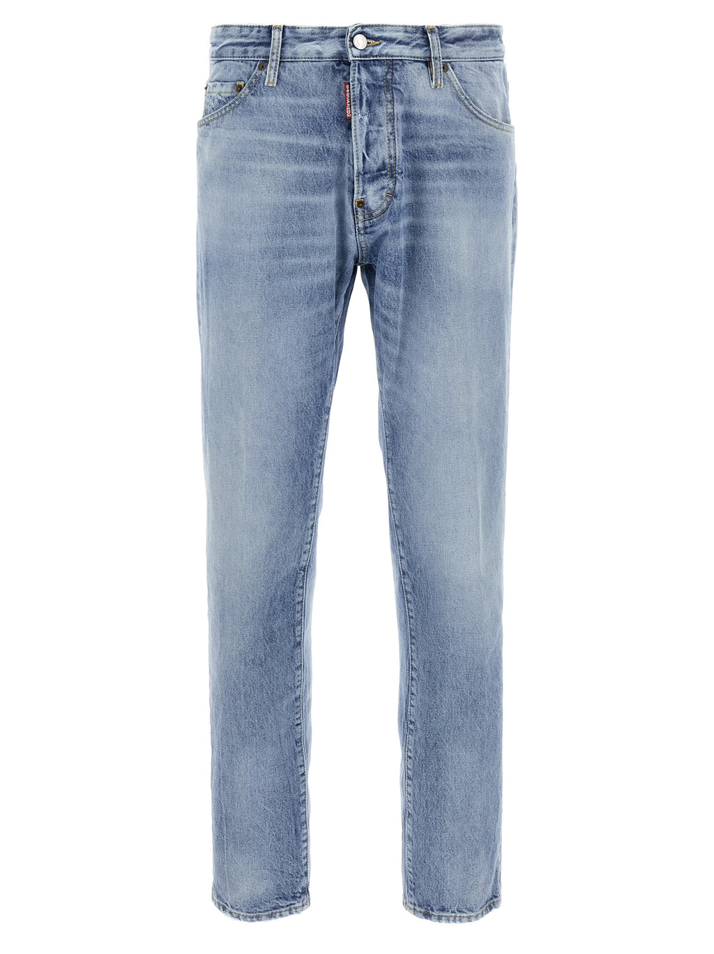 Blue Cotton Skinny Jeans