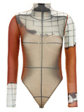 Multicolor Polyamide Bodysuit