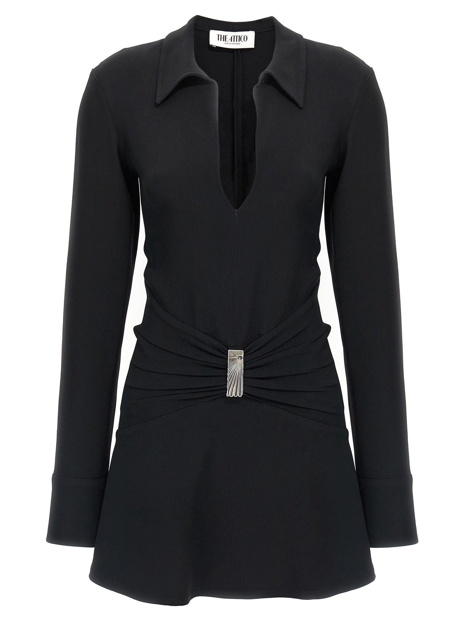 Black Marabou Short Dress