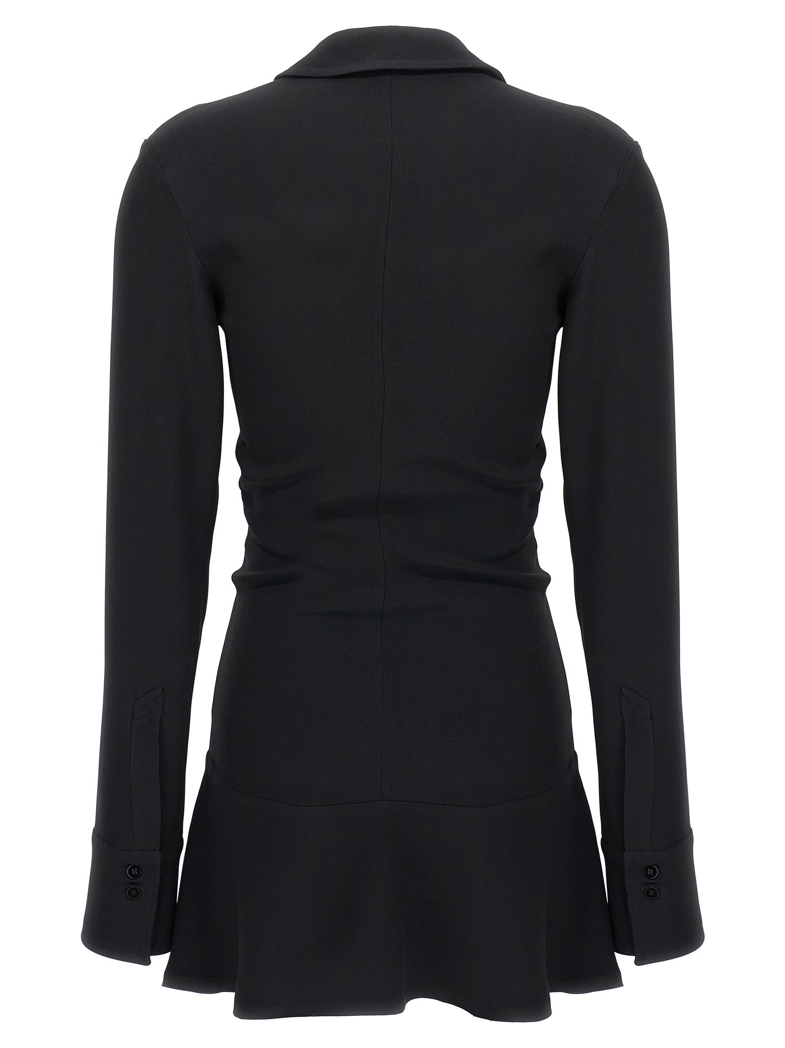 Black Marabou Short Dress