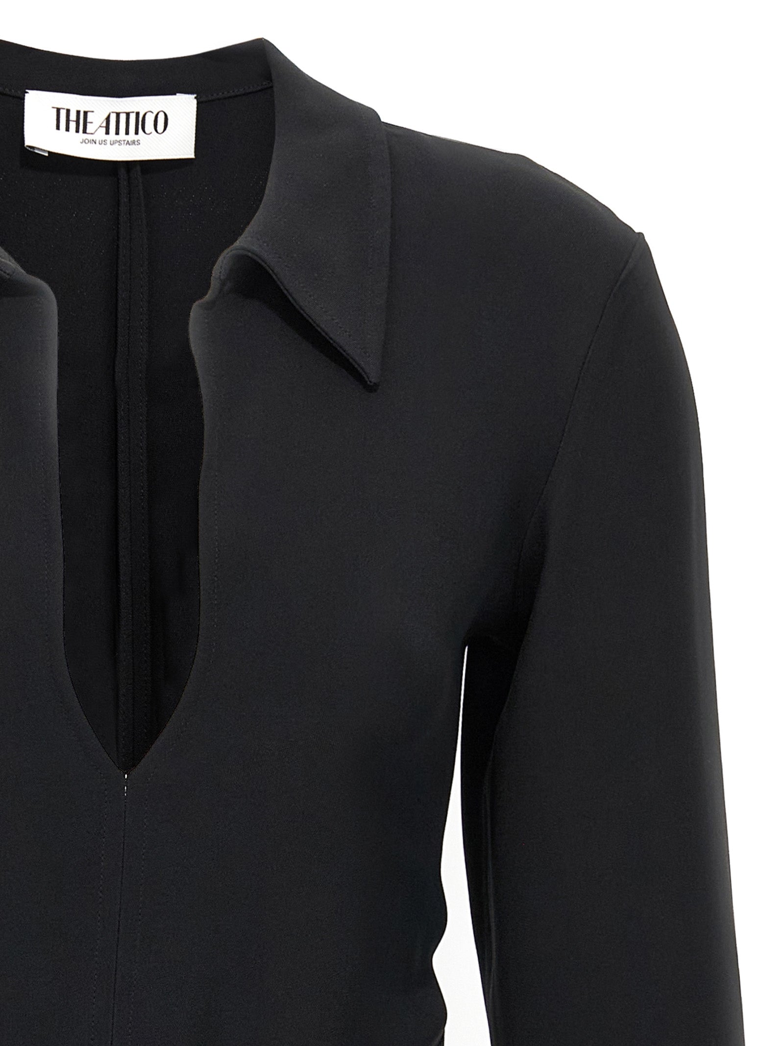 Black Marabou Short Dress
