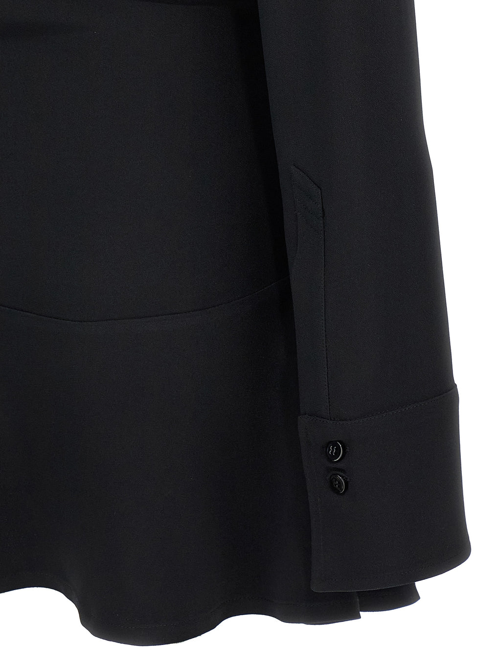 Black Marabou Short Dress