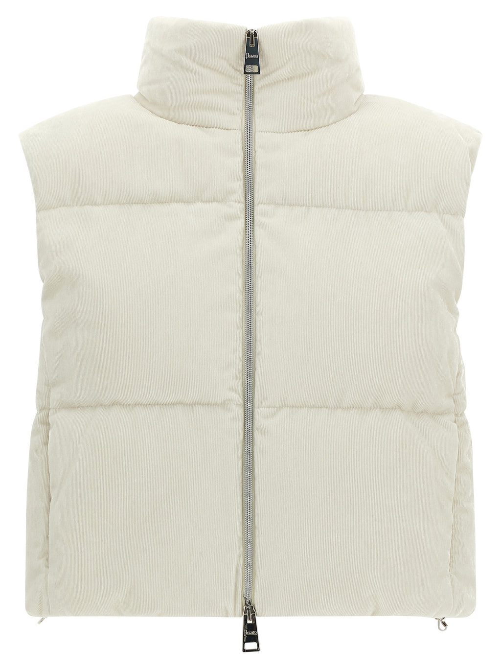 White Viscose Sleeveless Jacket