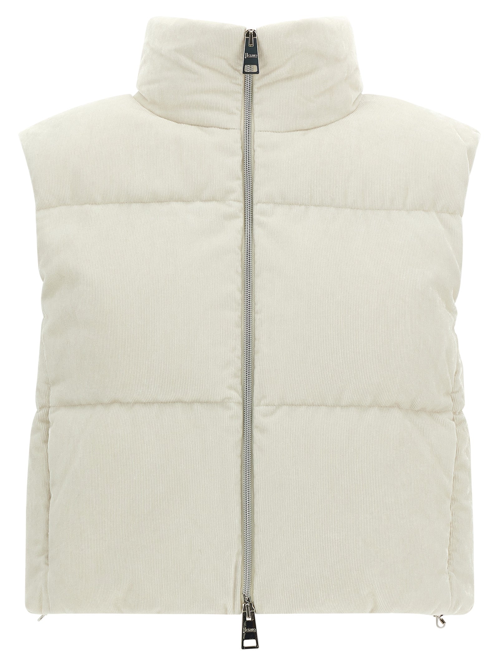 White Viscose Sleeveless Jacket