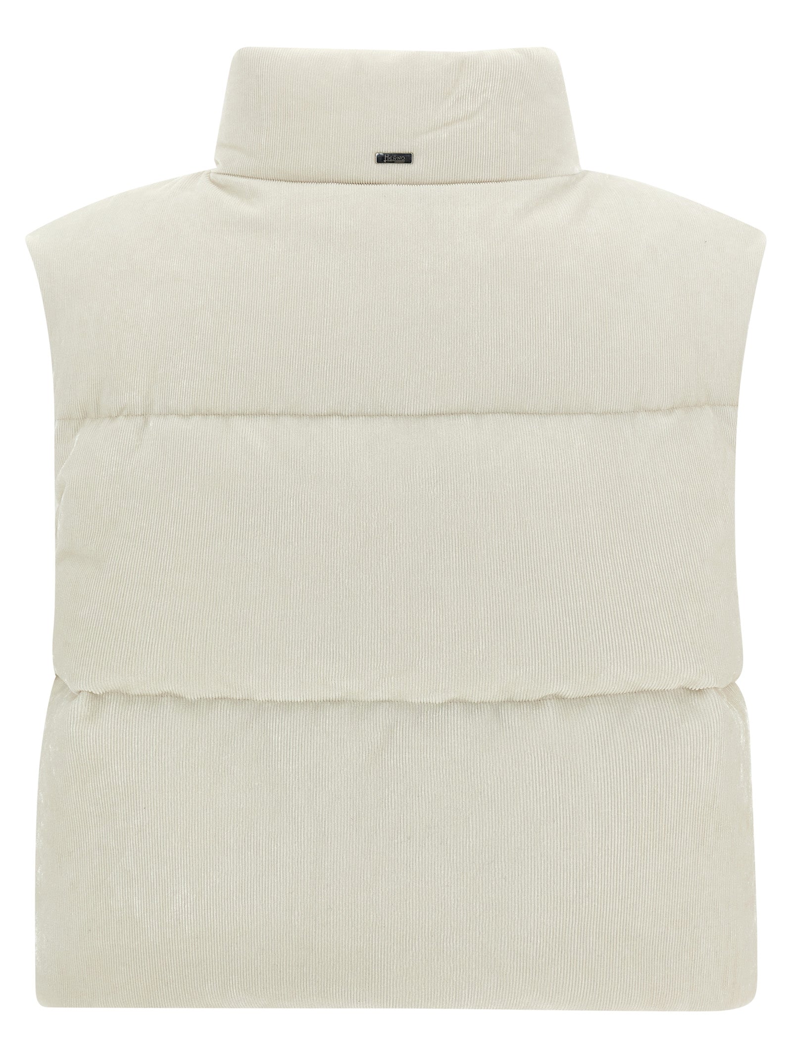 White Viscose Sleeveless Jacket